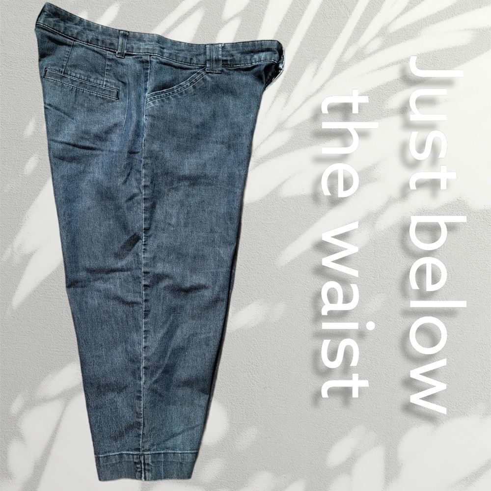 Lee Just Below Waist Capris Stretch Pants 12-14 - Picture 4 of 5